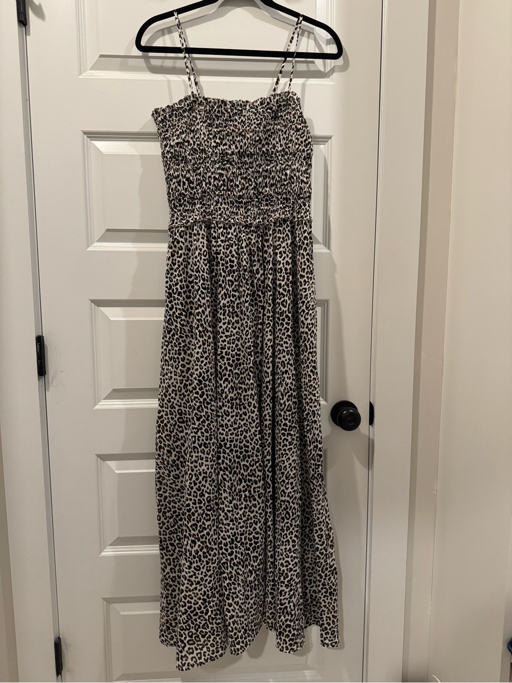 NWOT Jcrew Leopard print strapless sundress maxi dress